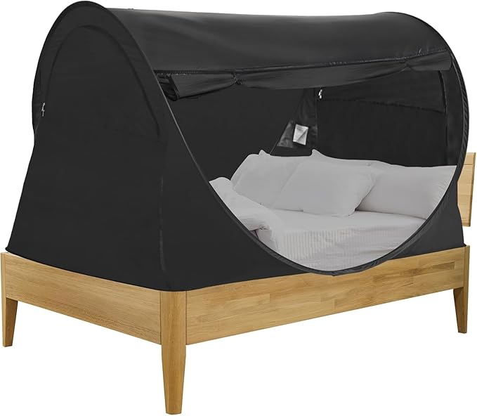 LEEDOR® Bed Tent Dream Tents Bed Canopy Shelter Cabin Indoor Privacy Warm Breathable Pop Up Twin/Full/Queen for Kids and Adult Patent Pending(Mattress Not Included)