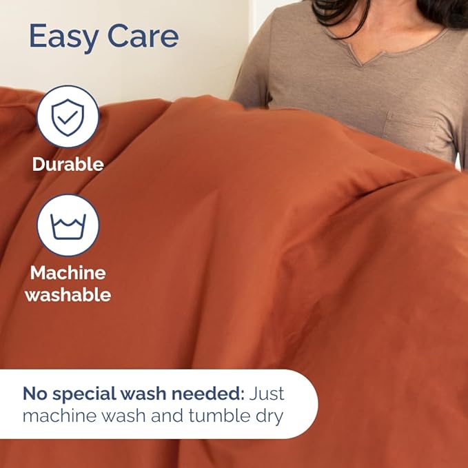 Full XL Size 4 Piece Sheet Set - Comfy Breathable & Cooling Bed Sheets Set - Hotel Luxury Bedding for Women, Men, Kids, Teens, Boys & Girls - Deep Pockets, Soft, Wrinkle Free - Oeko-Tex - Terracotta