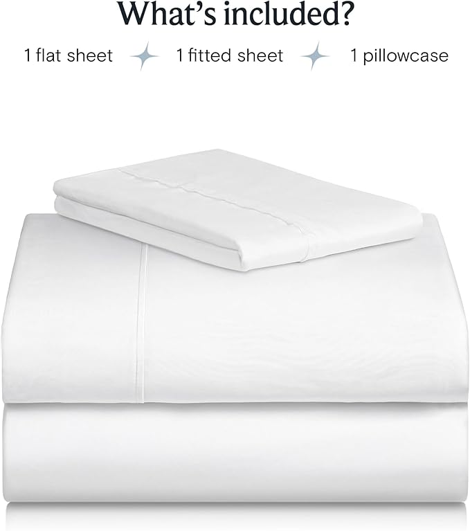 LuxClub 3 PC Sheet Bed Sheets Deep Pockets 18" Wrinkle Free Kids Fitted Sheets Machine Washable Hotel Bedding Silky Soft - White Twin