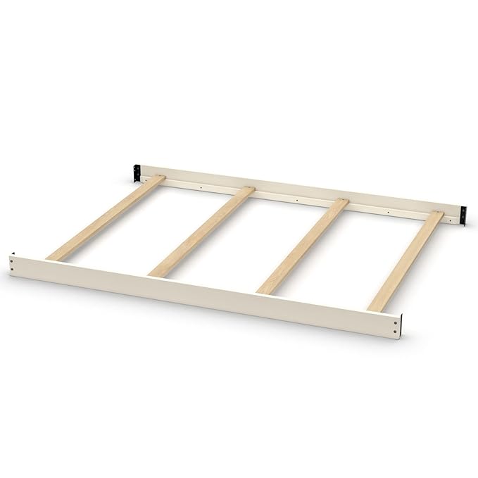 Full-Size Conversion Kit Bed Rails for Baby Cache Convertible Cribs - Solid Wood Rail - Toddler and Adult Bed Rail for Full-Size Beds - Essential Nursery & Baby Furniture (Glazed White)