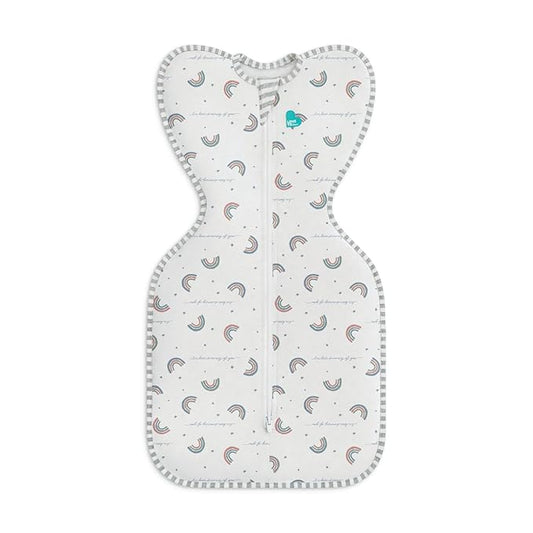 Love to Dream Swaddle UP, Baby Sleep Sack, Self-Soothing Swaddles for Newborns, Get Longer Sleep, Snug Fit Helps Calm Startle Reflex, New Born Essentials for Baby, 1.0 TOG, 5-8.5 lbs, Rainbow Dream