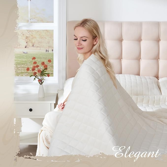 Luxury Velvet Quilt Set Queen Size, Comforter Set with Pillow Shams, Soft Lightweight Bedspread Coverlet Bedding Sets for All Seasons, Beige