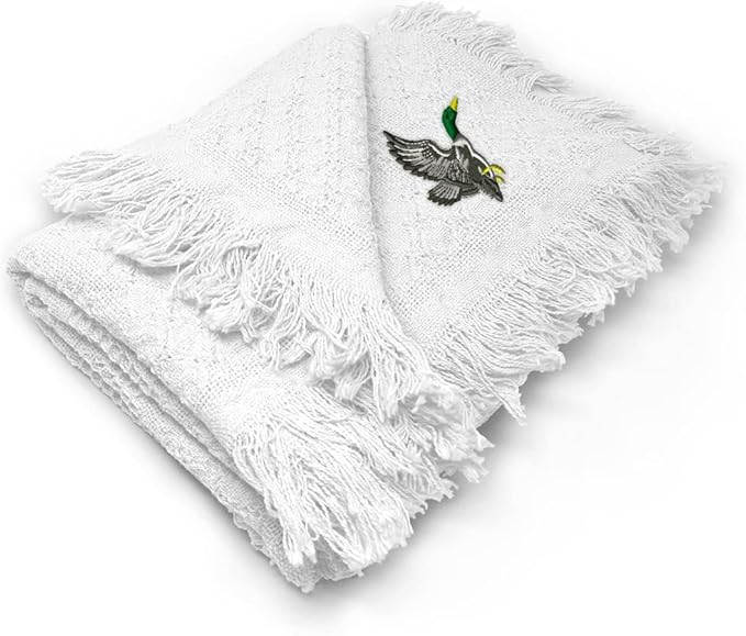 Custom Embroidery Nursery Bedding Baby Blankets for Boys & Girls Flying Duck