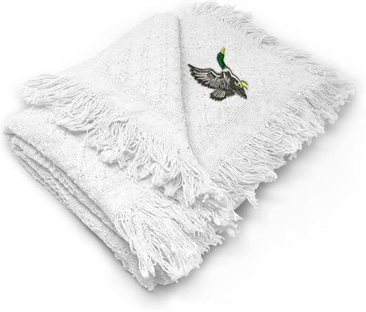Custom Embroidery Nursery Bedding Baby Blankets for Boys & Girls Flying Duck