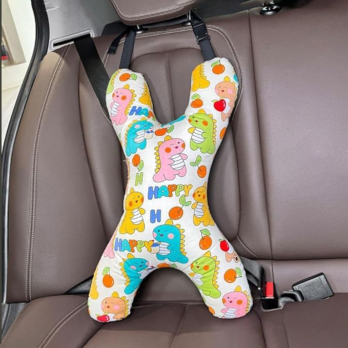 X-Shape Car Seat Pillow for Kids and Adults Universal Car Sleeping Head Support Aircraft Travel Pillows Travel Neck Rest Car Seat Pillow Neck Support Pillow for Carseat Long-Distance Sleeping