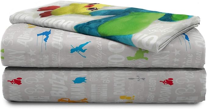 Jay Franco Disney Pixar Story 4 All The Toys Full Bed Set, Blue