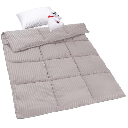 ZPECC Toddler Down Alternative Comforter, 39x47 Hypoallergenic Baby Blanket Quilt, Soft Breathable Lightweight All Season Kids Duvet Insert for Crib Stroller Cot Daycare, Ashes of Roses