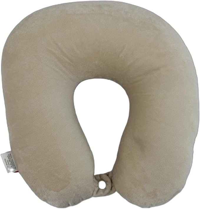 Bookishbunny U Shaped Micro Beads Microbead Neck Head Support Travel Pillow, 12"x12"x4" (Rainbow)