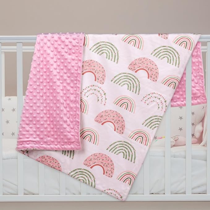 Soarwg Kids Baby Blanket Unisex Newborn, Super Soft Comfy Rainbow Blankets, for Toddler Baby Nursery Bed Blanket Stroller Crib Shower Gifts, 30 x 40 Inch