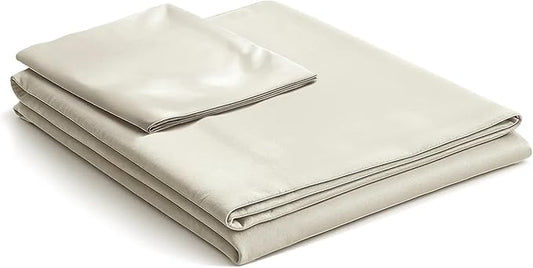 NEST and NOOKS 100% Cotton Duvet Cover | 400 Thread Count Sateen | Soft, Silky & Breathable Twin XL Bedding for Dorms, Hotel-Quality All-Season Comfort | Fits 39" x 80" x 13" Mattress | Off White