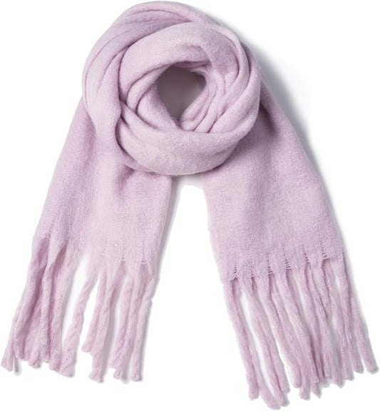 Winter Women Chunky Scarf Warm Blanket Big Thick Large Oversized Wrap Colorful Long Solid Scarves