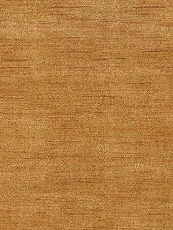 Hand Knotted Loom Wool ECO-Friendly Area Rugs - 2'6"x8', Runner, Gold Color, Solid Plain Design, High Pile Thick Handmade Anti Skid Area Rugs for Living Room, Bed Room (L00111)