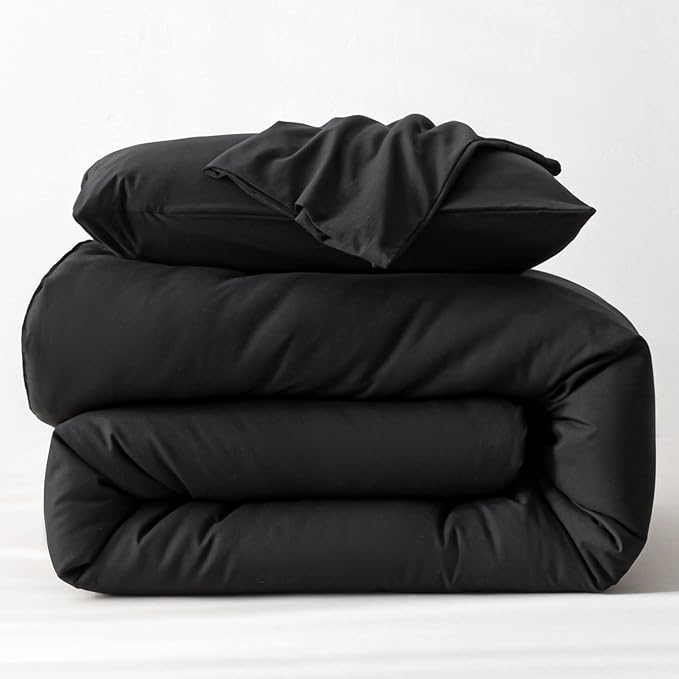 ROSGONIA California King Comforter Set Black, 3pcs (1 Boho Cal King Comforter & 2 Pillowcases), All Season Bedding Soft Bedspread Blanket Quilt