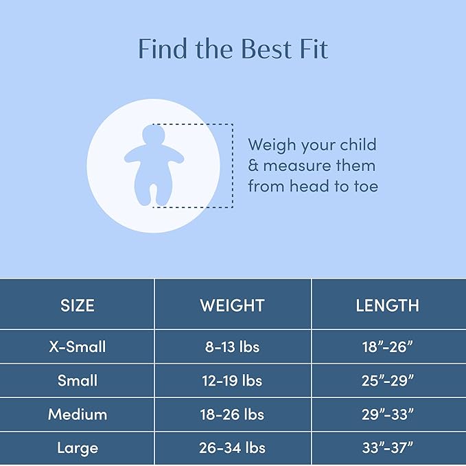 SleepingBaby Zipadee-Zip Transition Swaddle - Cozy Fleece Wearable Blanket with Two-Way Zipper for Baby Sleep - Navy, Large (12-24 Month)