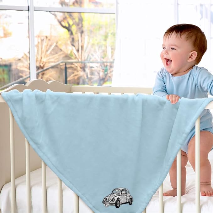 Nursery Bedding Baby Blankets for Boys & Girls Classic German Car Polyester