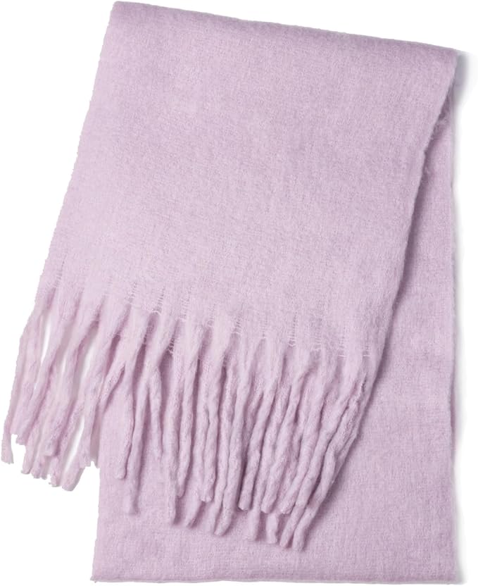 Winter Women Chunky Scarf Warm Blanket Big Thick Large Oversized Wrap Colorful Long Solid Scarves