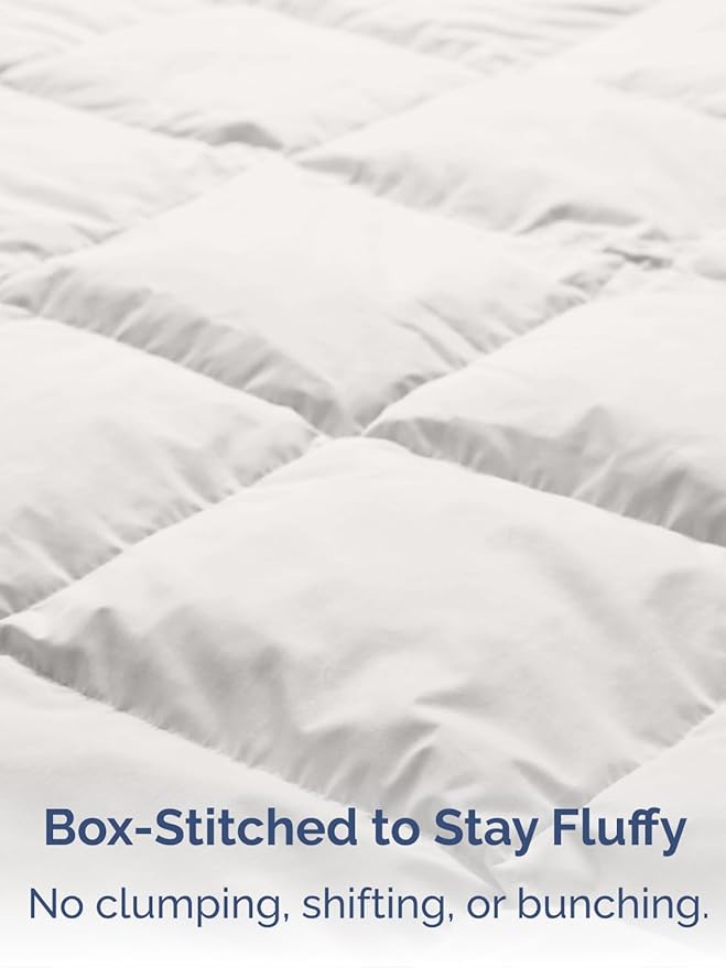 Full Size, Cream & Antique White Alternative Down Comforter - Warm, Lightweight & Breathable Hotel Quality Bedding for Men, Women, Kids & Teens - All Season Cooling Microfiber Duvet Insert Comforter