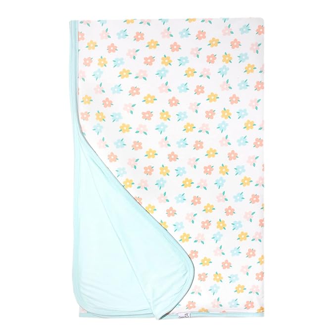 Copper Pearl Jumbo 3-Layer Quilt: Soft Quilts for Boys & Girls | Breathable, Cozy Toddler Blanket | Newborn Quilt | 46x46 Premium Polyester/Rayon Daisy