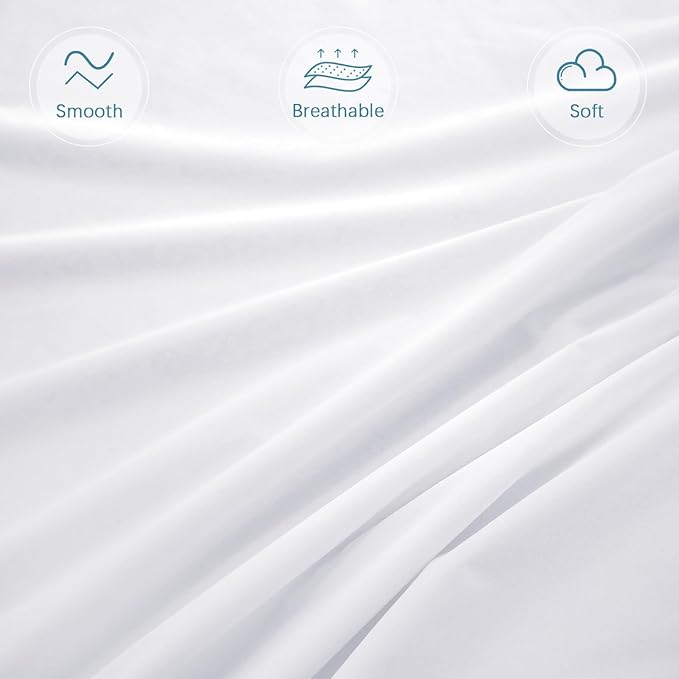 Waterproof Zippered Mattress Protector Queen (4/5/7/9Inches), Low Profile Mattress Protector, Fits for Amazon Basics & ZINUS Box Spring Mattress, 6 Sides Wrapping Zippered Mattress Encasement
