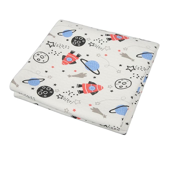 Respicefinem Baby Waterproofs Bed Pad Washable Mattress Pad Mat Baby Wateproofs Bed Mat Protector for Kids Toddler Reusable Underpads Bed Wetting Incontinence Cover (Space)