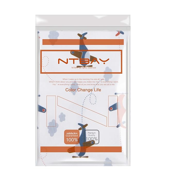 NTBAY Organic Cotton Toddler Pillowcases - Super Soft & Breathable Jersey Cotton Toddler Pillow Cases, 13”x18” Pillow Cases with Envelope Closure, Jet