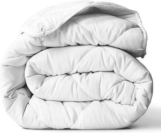 ViscoSoft Queen/Short Queen Microfiber All Seasons Down Alternative Quilted Comforter - Cooling Breathable Premium Soft Reversible Microfiber Duvet Blanket