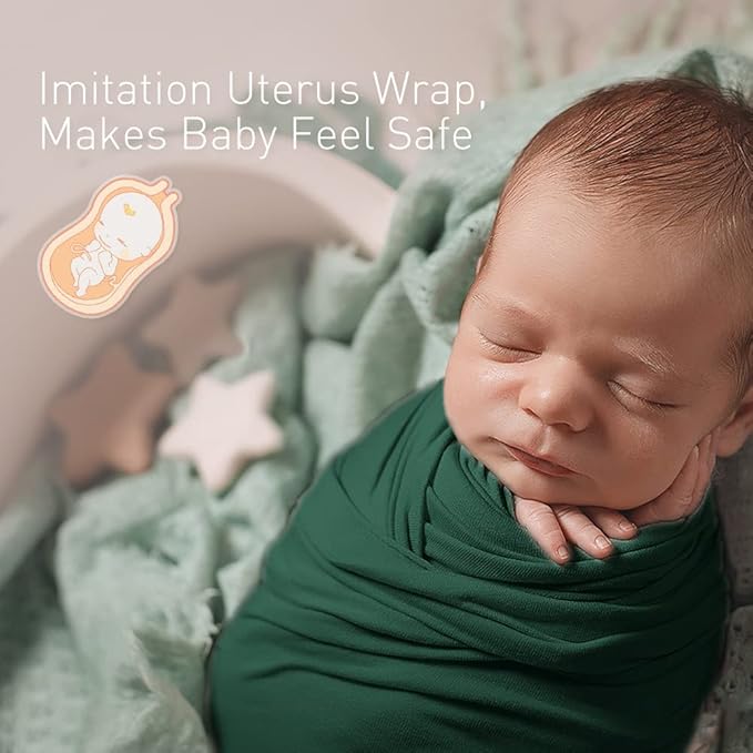 Newborn Baby Swaddle Blanket Unisex Swaddle Wrap Soft Silky Muslin Swaddle Blankets Neutral Receiving Blanket for Newborn Boys and Girls Large 47 x 47 inches(120x120cm) (Dark Green)