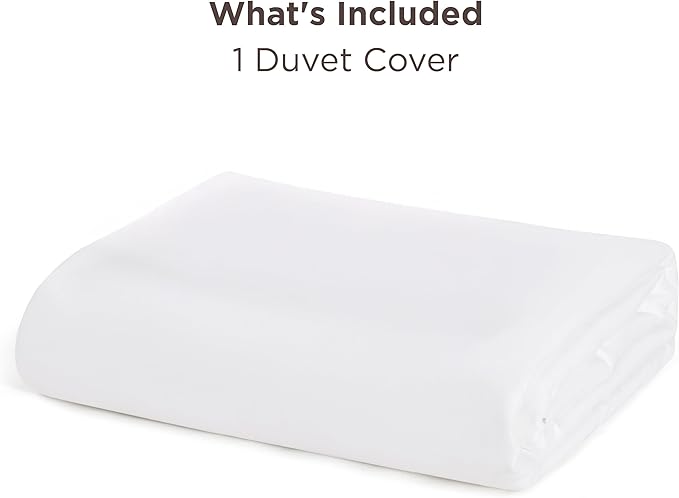 Bedsure Duvet Cover California King Size - Only Includes 1 Duvet Cover (104"x98"), Hotel Luxury Soft Double Brushed All Season Bedding for Kids & Adults, Zipper Closure, NO Comforter, White