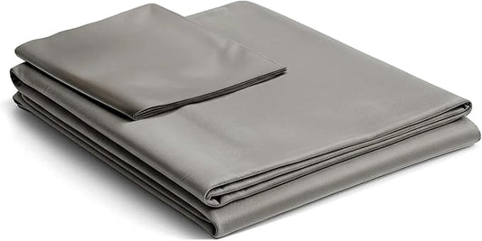 NEST and NOOKS 100% Cotton Duvet Cover | 400 Thread Count Sateen | Soft, Silky & Breathable Twin XL Bedding for Dorms, Hotel-Quality All-Season Comfort | Fits 39" x 80" x 13" Mattress | Beige Gray