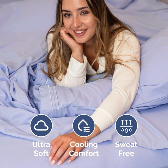 Full XL Size 4 Piece Sheet Set - Comfy Breathable & Cooling Bed Sheets Set - Hotel Luxury Bedding for Women, Men, Kids, Teens, Boys & Girls - Deep Pockets, Soft & Wrinkle Free - Oeko-Tex - Lavender