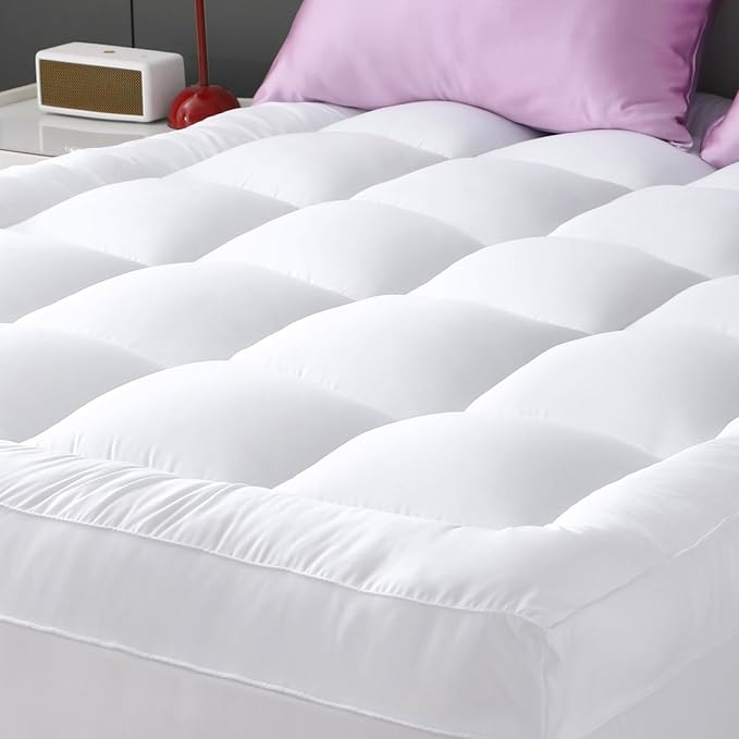 YUGYVOB Full Size Mattress Pad Extra Thick, Cooling, and Breathable Mattress Topper 8-21" Deep Pocket Soft Down Alternative Fi