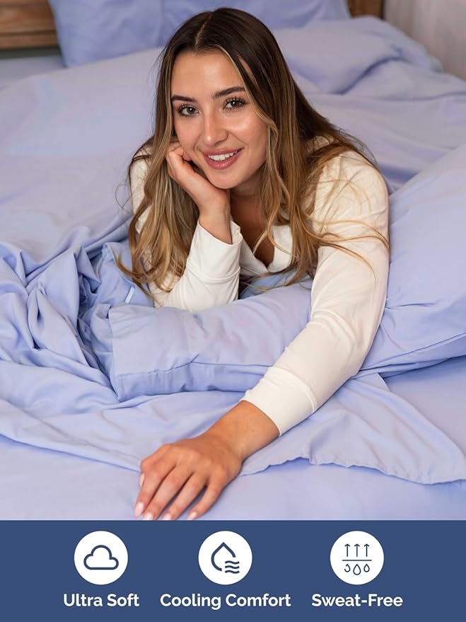 Extra Deep Twin XL Sheet Set - 4 Piece Breathable and Cooling Sheets - Hotel Luxury Bedding for Women, Men, Kids & Teens - Easy Secure Fit - Soft, Wrinkle Free & Comfy - Extra Deep Pockets - Lavender