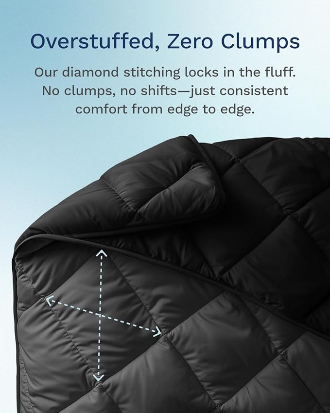 ViscoSoft Queen/Short Queen Microfiber All Seasons Down Alternative Quilted Comforter - Cooling Breathable Premium Soft Reversible Microfiber Duvet Blanket