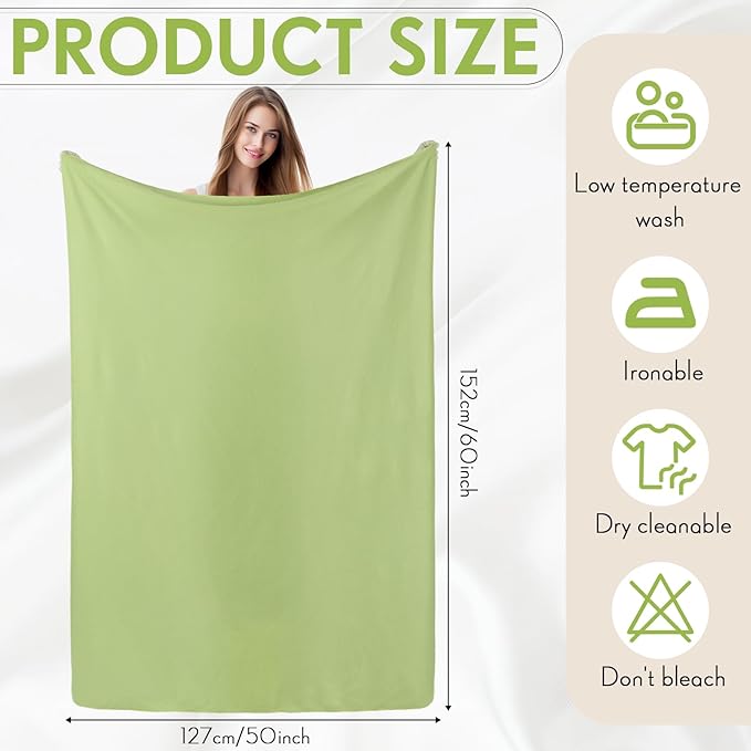Kinlop 40 Packs Fleece Blanket Bulk 60 x 50 Inch Soft Lightweight Fleece Cozy Blanket Warm Throw Plush Pet Throw for Bed Couch Sofa Home Office Wedding Gifts Travel Camping(Retro Color,40 Packs)