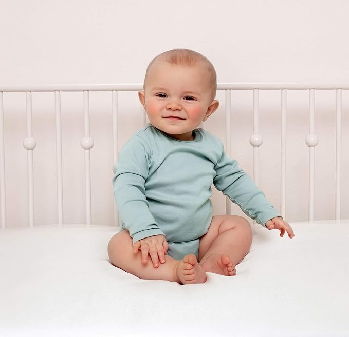 Crib Fitted Sheet by Pure Bamboo, Genuine 100% Organic Viscose Derived from Bamboo, Luxuriously Soft, Ultimate Cooling, Fits Standard Size Crib Mattress (Sand)
