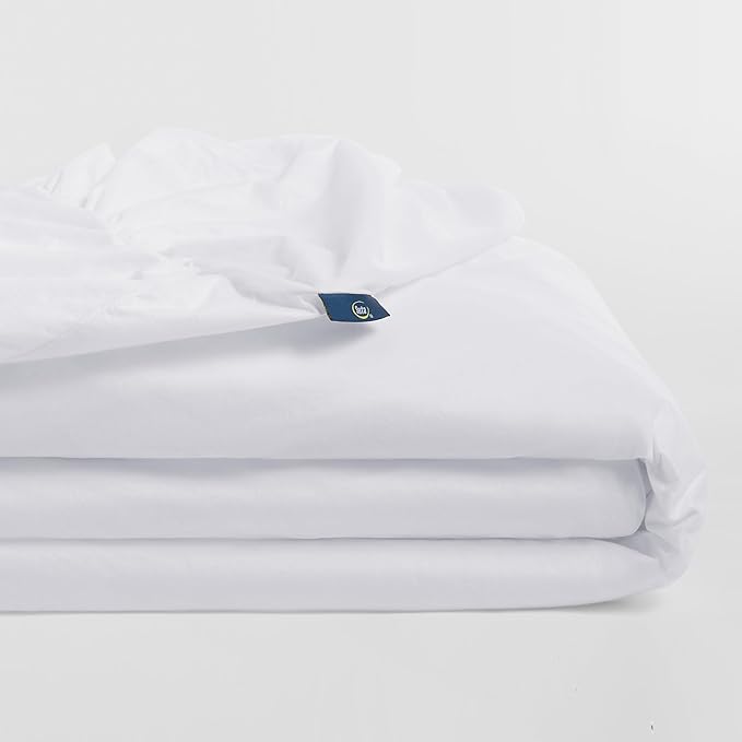 Serta Power Guard Mattress Encasement, 39" x 75", Quiet, Breathable and Waterproof Mattress Protector with Zipper, 18" Elastic Deep Pocket for Secure Fit, Twin Mattress Pad, White