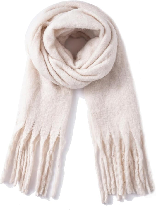 Winter Women Chunky Scarf Warm Blanket Big Thick Large Oversized Wrap Colorful Long Solid Scarves