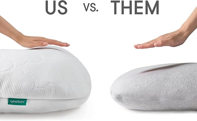 Newton Baby New and Improved Premium Pregnancy Maternity Pillow with Cotton Surface, 50% More Memory Foam and Fiber Clusters for Complete Support, U-Shaped with Removable Washable Cover