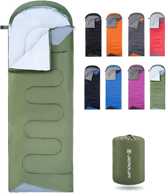 Sleeping Bags for Adults Backpacking Lightweight Waterproof- Cold Weather Sleeping Bag for Girls Boys Mens for Warm Camping Hiking Outdoor Travel Hunting with Compression Bags