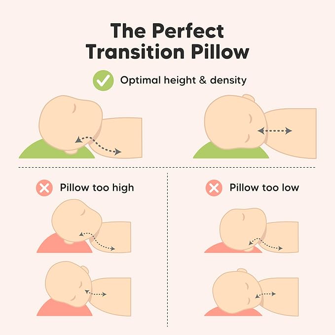 KeaBabies Toddler Pillow with Pillowcase - 13x18 My Little Cuddly Kids Travel Pillows for Sleeping, Nap, Viscose from Bamboo Nursery Pillowcase, Soft & Breathable, Toddler 2-5 Years Old (Mist Pink)