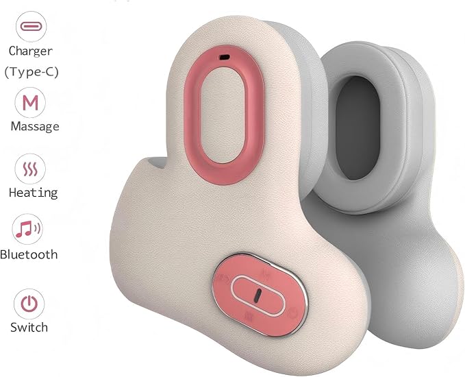 Neck Pillow for Travel U-Shape with Bluetooth Headset Airplane Pillow for Head Support Traveling Music Pillow for Home During Flight