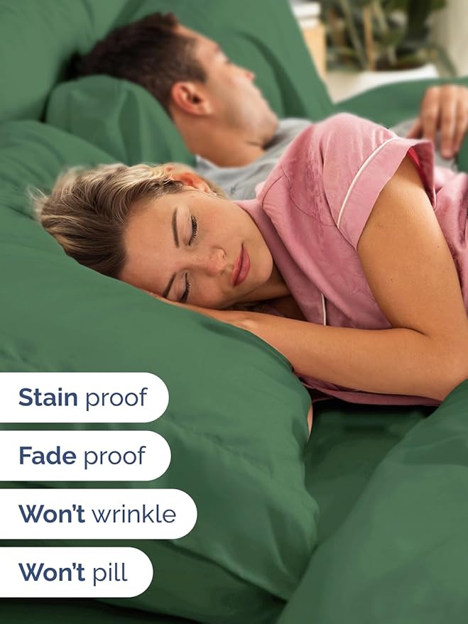 Extra Deep Queen Sheet Set - 6 Piece Breathable and Cooling Sheets - Hotel Luxury Bedding for Women, Men, Kids & Teens - Easy & Secure Fit - Soft and Wrinkle Free - Extra Deep Pockets - Emerald Green