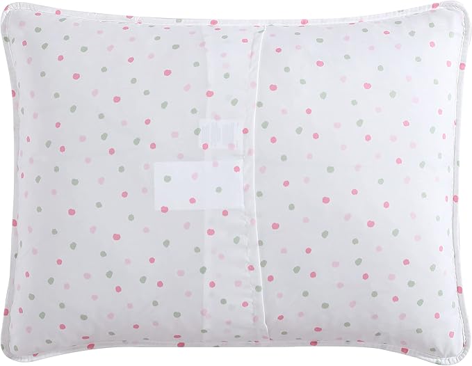 Laura Ashley Kids - Full Quilt Set, Reversible Kids Bedding with Matching Sham(s), Ideal for Toddler Bedding Set, Ideal Girl Room Essentials, Coquette Room Decor (Ellyn Pink, Full)
