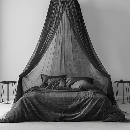 Comtelek Mosquito Net Bed Canopy for Girls,King Canopy Bed Curtains Full Queen Size from Ceiling,Dome Mosquito Netting Bed Tent Twin Girls Princess Canopy Bed White Decor for Baby Crib