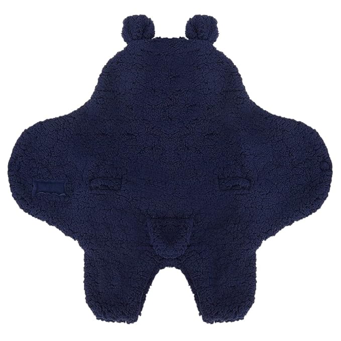 BlueSnail Newborn Receiving Blanket Baby Sleeping Wrap Swaddle(0-3M, 8-13lbs,Navy)