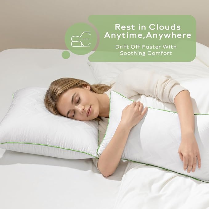 Ashler 14x14 Pillows Insert (Set of 2) - Throw Pillow Inserts with 100% Cotton Cover - Premium Fluffy Pillow Forms Stuffing Bedding Inserts -Decorative White Couch Pillow