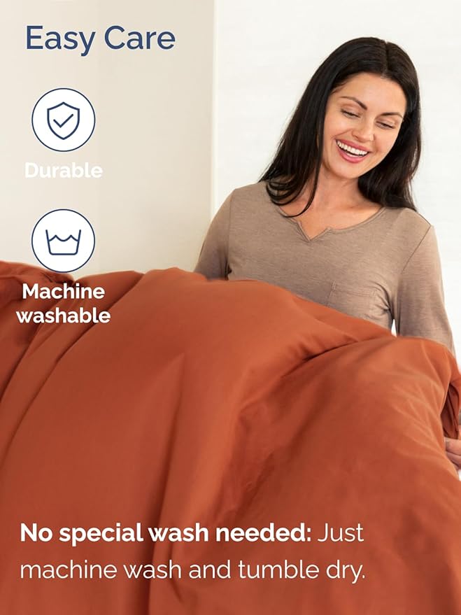 Extra Deep Twin XL Sheet Set - 4 Piece Breathable and Cooling Sheets - Hotel Luxury Bedding for Women, Men, Kids & Teens - Easy & Secure Fit - Soft and Wrinkle Free - Extra Deep Pockets - Terracotta