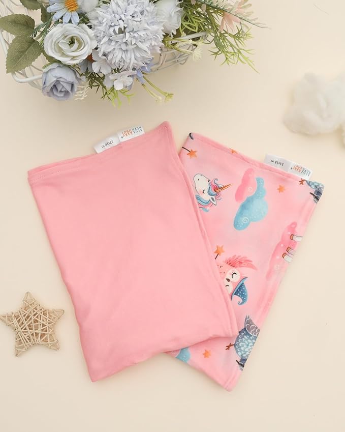 ALVABABY Toddler Pillowcase Stretchy Soft Kids Pillow Cover Fit 13"x 18" or 12"x16" Envelope for Girl Boy Sleepy Travel 2 Pack 2TPE46A