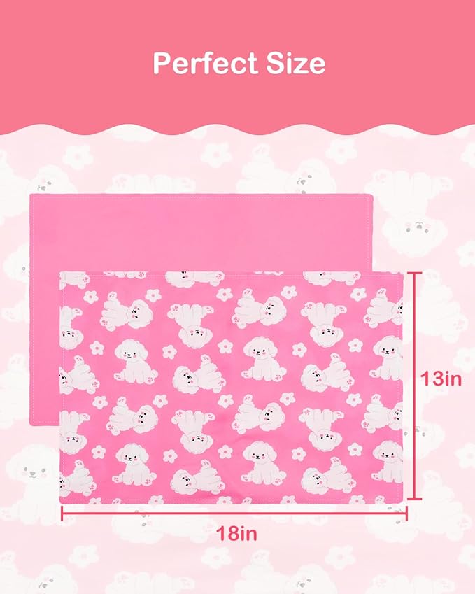 ALVABABY Toddler Pillowcase Stretchy Soft Kids Pillow Cover Fit 13"x 18" or 12"x16" Envelope for Girl Boy Sleepy Travel 2 Pack 2TPE47A