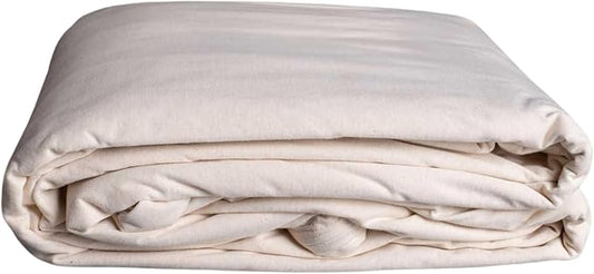 Sleep & Beyond 100% Organic Cotton Waterproof Mattress Encasement, Full, Ivory, Fits up to 10"